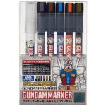 Gundam Marker - GMS122 - Extra Thin Type for Panel Lines Set